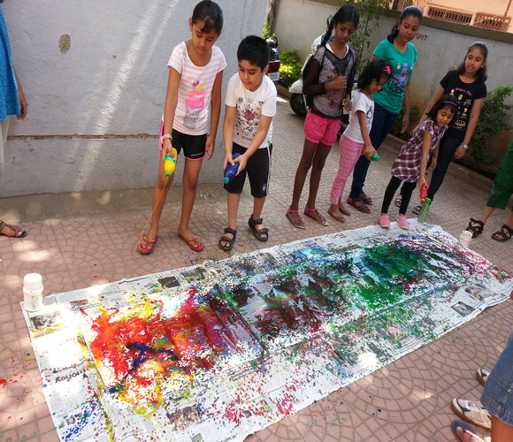 Craft art jackson pollock art activity